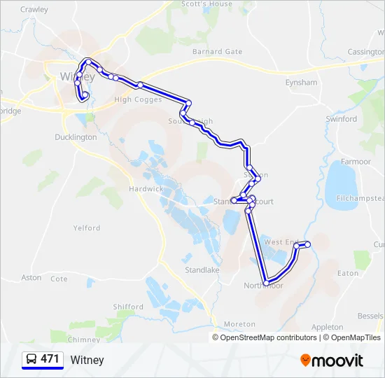 471 Bus Line Map