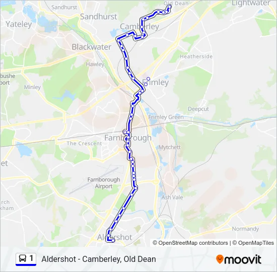 1 Bus Line Map