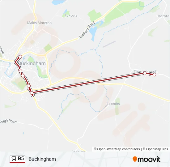 B5 Bus Line Map