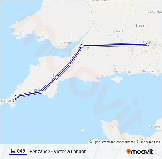 049 Bus Line Map