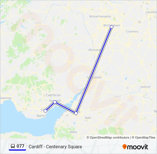 077 Bus Line Map