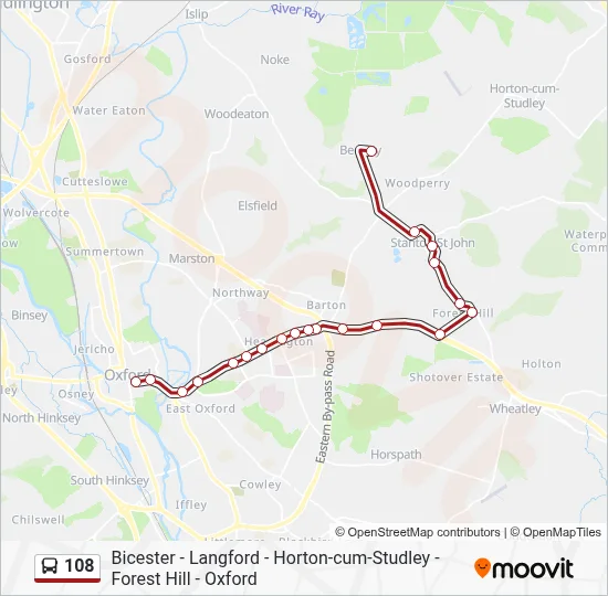 108 Route: Schedules, Stops & Maps - Beckley (Updated)