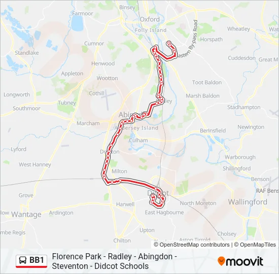 BB1 Bus Line Map