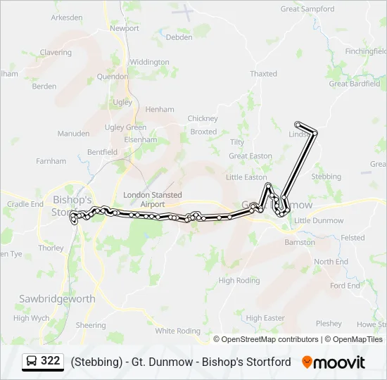 322 Bus Line Map