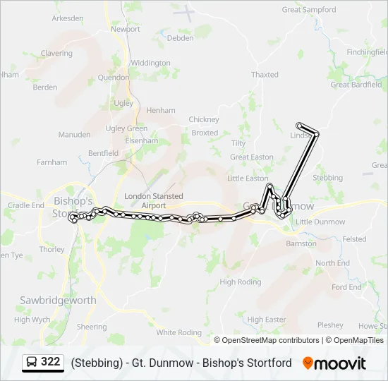 322 Bus Line Map