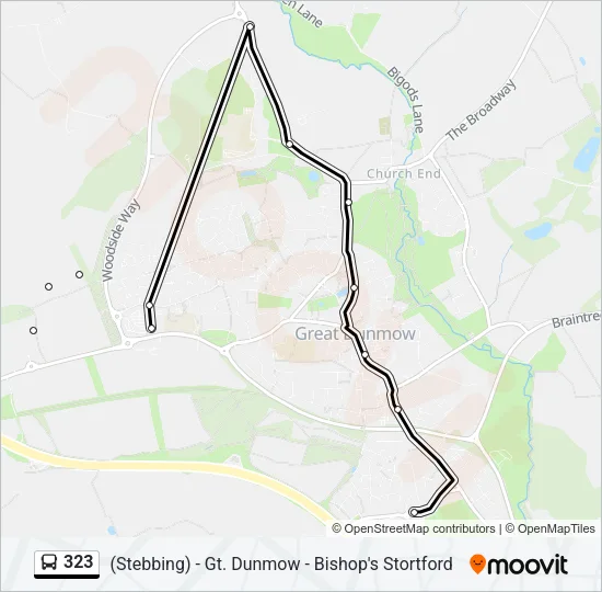 323 Bus Line Map