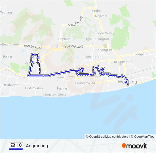 10 Bus Line Map