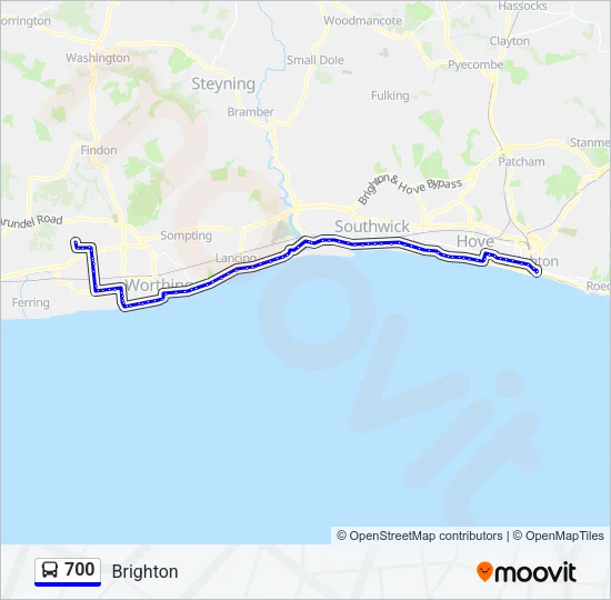 700 Bus Line Map