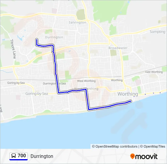 700 Route: Schedules, Stops & Maps - Durrington (Updated)