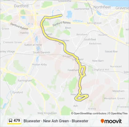 479 Route: Schedules, Stops & Maps - Darenth (Updated)