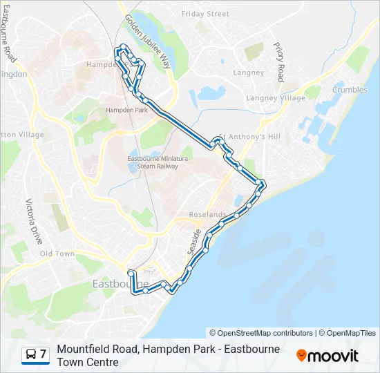 7 Bus Line Map