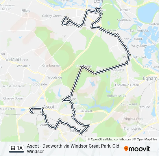 1A Bus Line Map