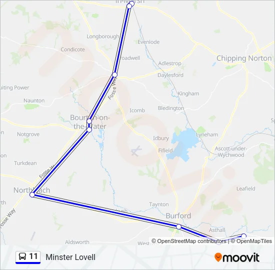 11 Bus Line Map