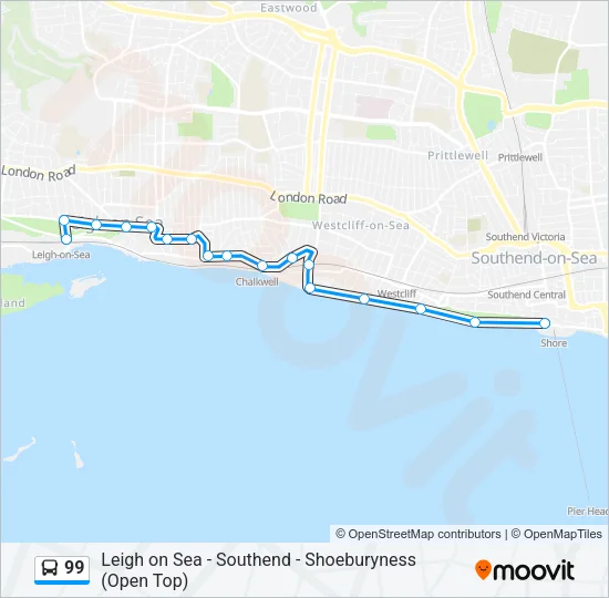 99 Bus Line Map