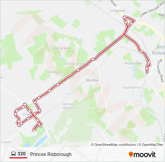320 Route: Schedules, Stops & Maps - Princes Risborough (Updated)