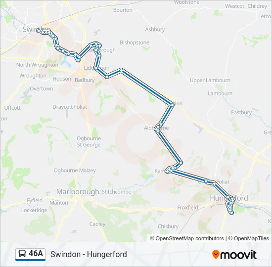 46A Bus Line Map