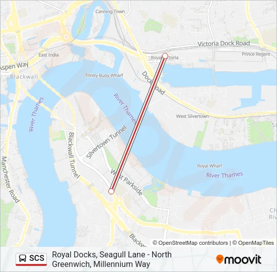 SCS Bus Line Map