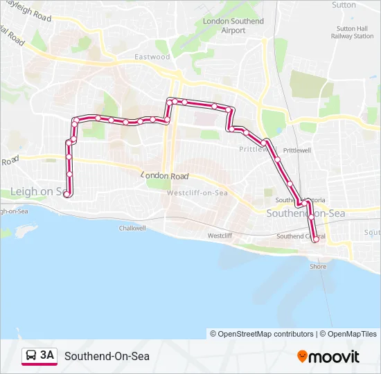 3A Bus Line Map