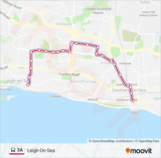 3A Bus Line Map
