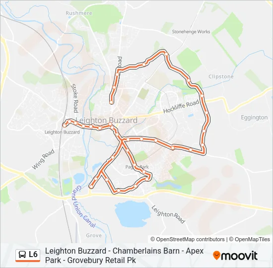L6 Bus Line Map
