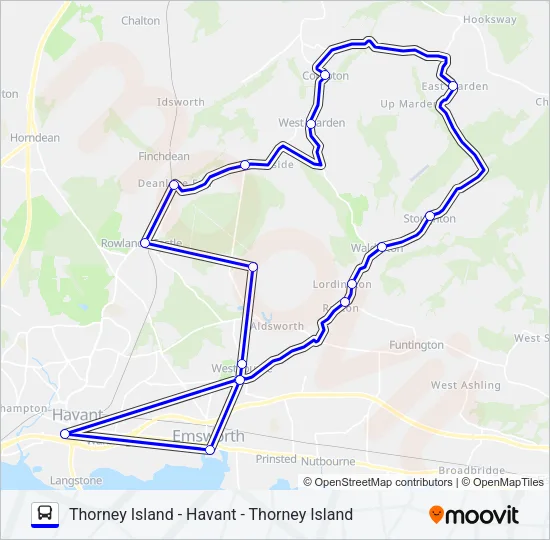 BOURNE COMMUNITY BUS Bus Line Map
