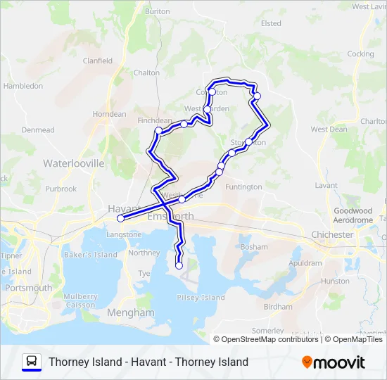 BOURNE COMMUNITY BUS Bus Line Map