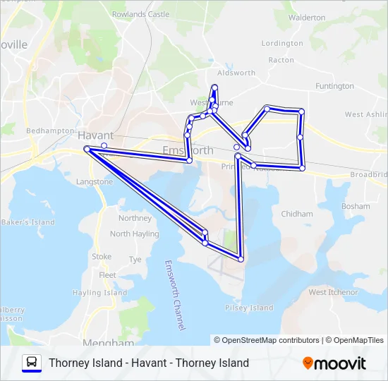 BOURNE COMMUNITY BUS Bus Line Map
