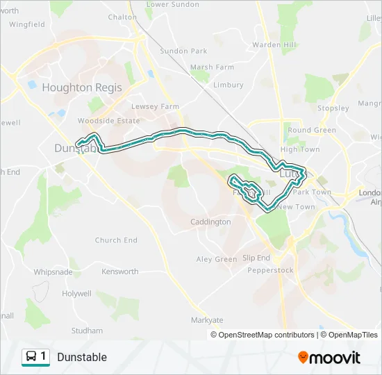 1 Bus Line Map