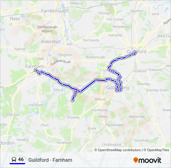 46 Bus Line Map