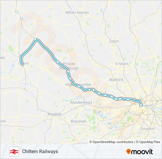 Chiltern Railways Route Schedules Stops Maps London Marylebone   6299509 