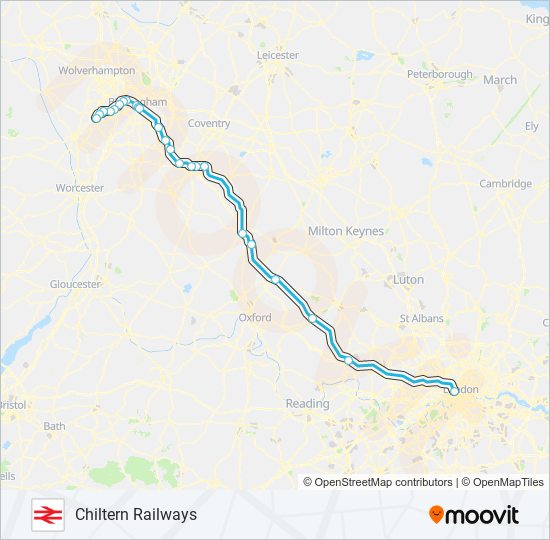 Chiltern Railways Route Schedules Stops Maps Stourbridge Junction   8684039 