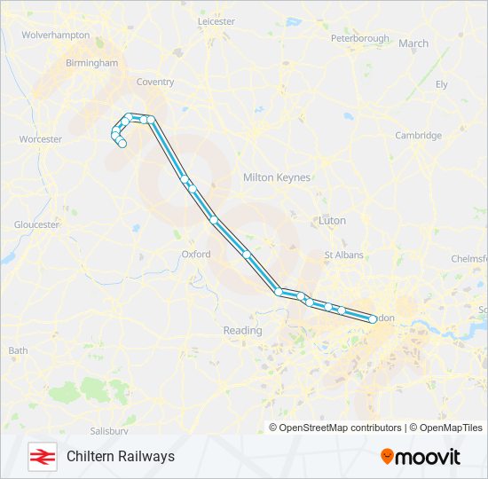 Chiltern Railways Map London | Visitor maps – ZONXT