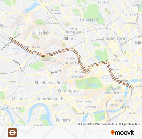 Bakerloo Route Schedules Stops Maps Harrow Wealdstone Updated 