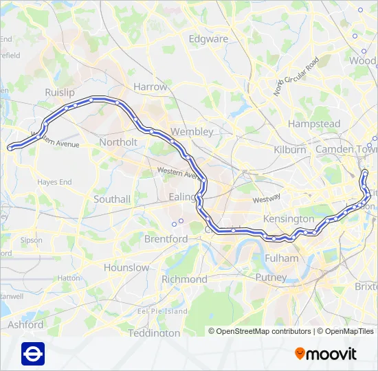 PICCADILLY Tube Line Map