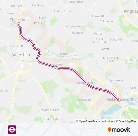 METROPOLITAN Tube Line Map