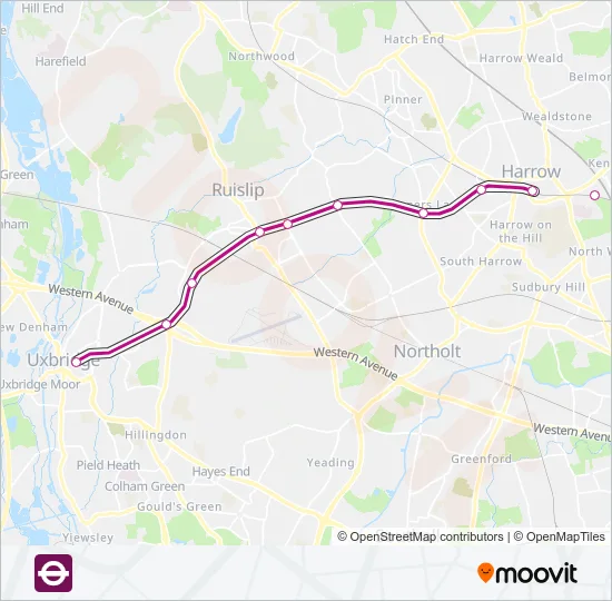 METROPOLITAN Tube Line Map