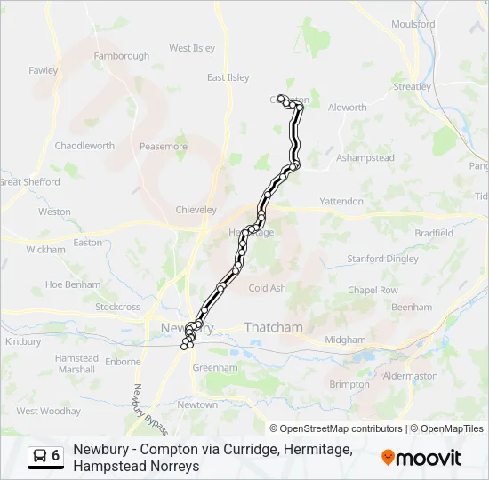 6 Bus Line Map