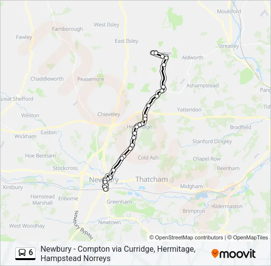 6 Bus Line Map