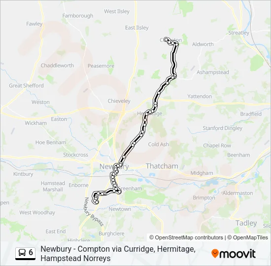 6 Bus Line Map