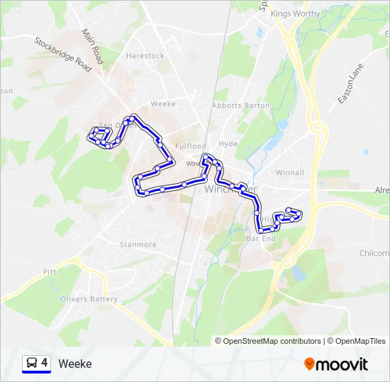 4 Bus Line Map