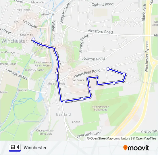 4 Bus Line Map