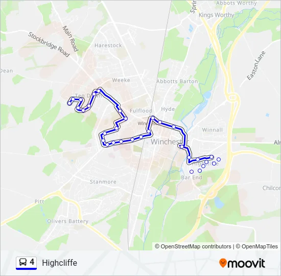 4 Bus Line Map