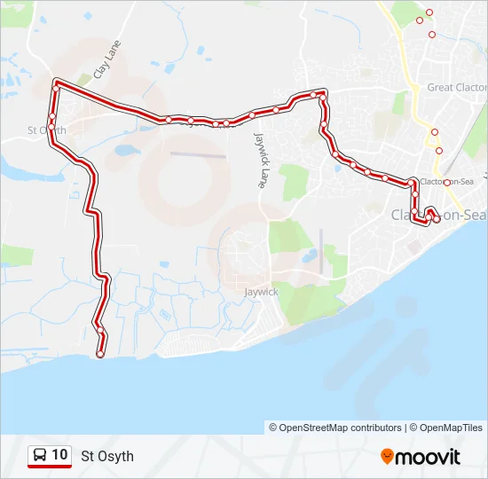 10 Bus Line Map