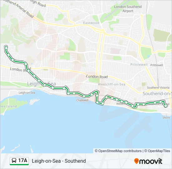 17A Bus Line Map