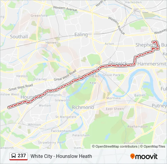 237 Bus Line Map
