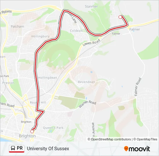 PR Bus Line Map