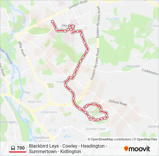 700 Route: Schedules, Stops & Maps - Headington (Updated)