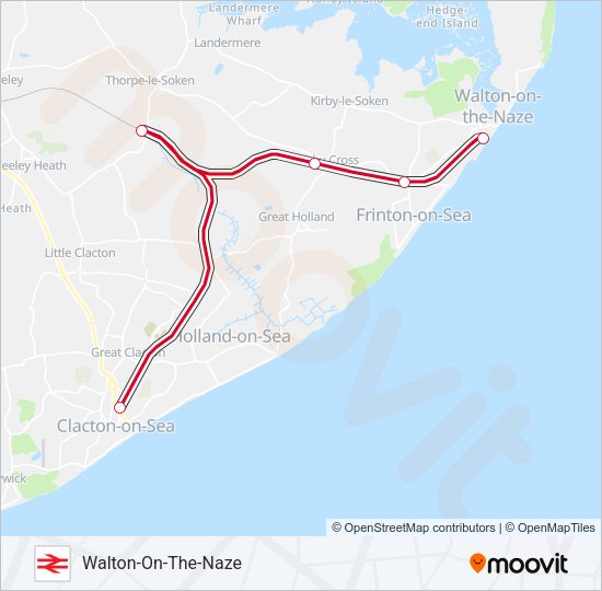 GREATER ANGLIA Train Line Map