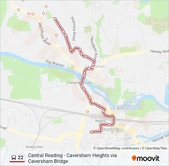 22 Bus Line Map