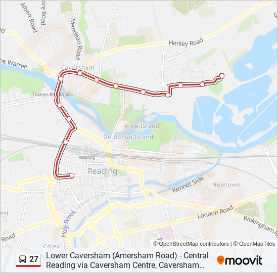 27 Bus Line Map